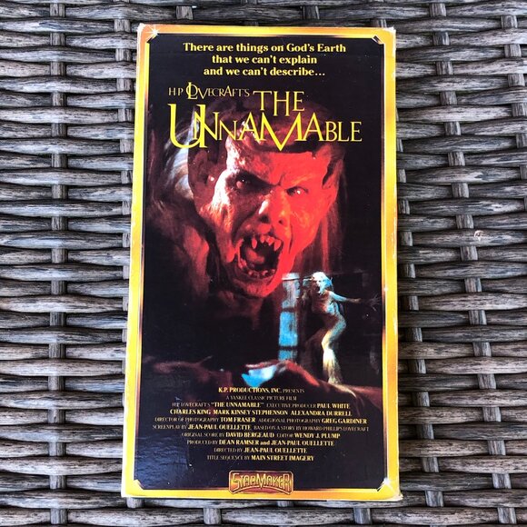 The Unnamable VHS tape Sci-Fi Horror Slasher Gore Rare 90s - Picture 1 of 5